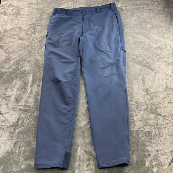Mack Weldon Pants Men’s XL Sport Zipped Pockets Jogger Activewear Navy Blue - Picture 1 of 9